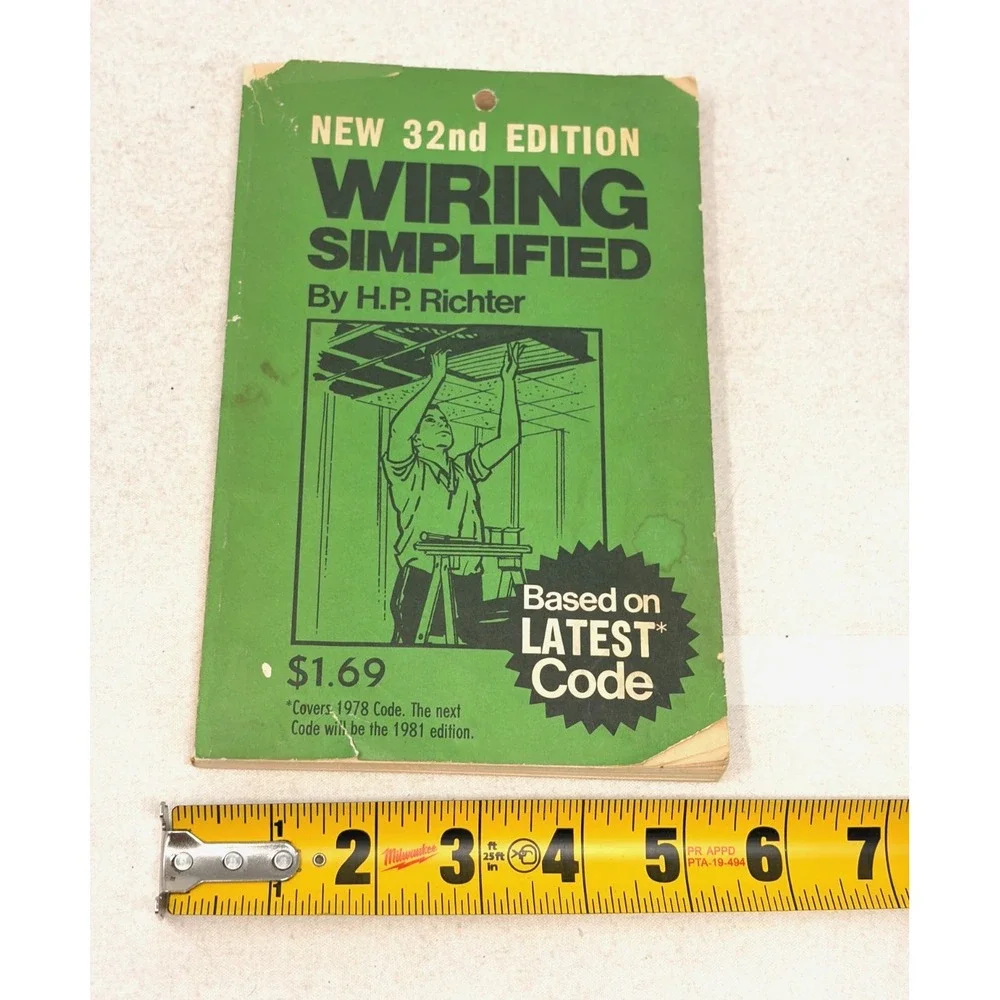 Vintage Wiring Simplified 32nd Edition H.P. Richter 1978 Code Manual Paperback